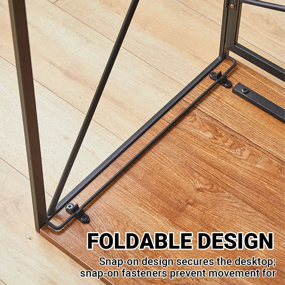 Foldable Computer Desk Portable Stable Space Saving Non-Slip Feet