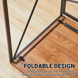 Foldable Computer Desk Portable Stable Space Saving Non-Slip Feet - Close-Up Angle
