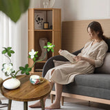 Small Tea Table Basic Model Round Coffee Table Living Room Sofa Corner Table - Extra Image