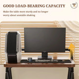 Double Layer Foldable Desk Sturdy Frame Heavy Duty for Home Office - Close-Up Angle