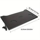 Plastic Dining Table for Wheelchair with Dining Board for Elderly Mobility Use - Side View