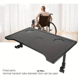Plastic Dining Table for Wheelchair with Dining Board for Elderly Mobility Use - Top-Down View