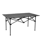 Folding Outdoor Camping Table Portable Aluminium Top Picnic Beach Garden