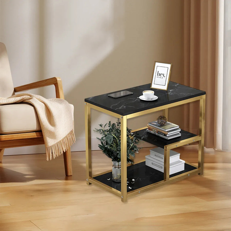 Marble Coffee Table Nesting Tables Sofa Side Bed End Table For Living Room