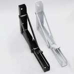 Traderight Table Bracket Folding Stainless Steel 150KG Wall Shelf Bench 2PCS - White 20in
