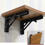 Traderight Table Bracket Folding Stainless Steel 150KG Wall Shelf Bench 2PCS - White 20in - Extra Image