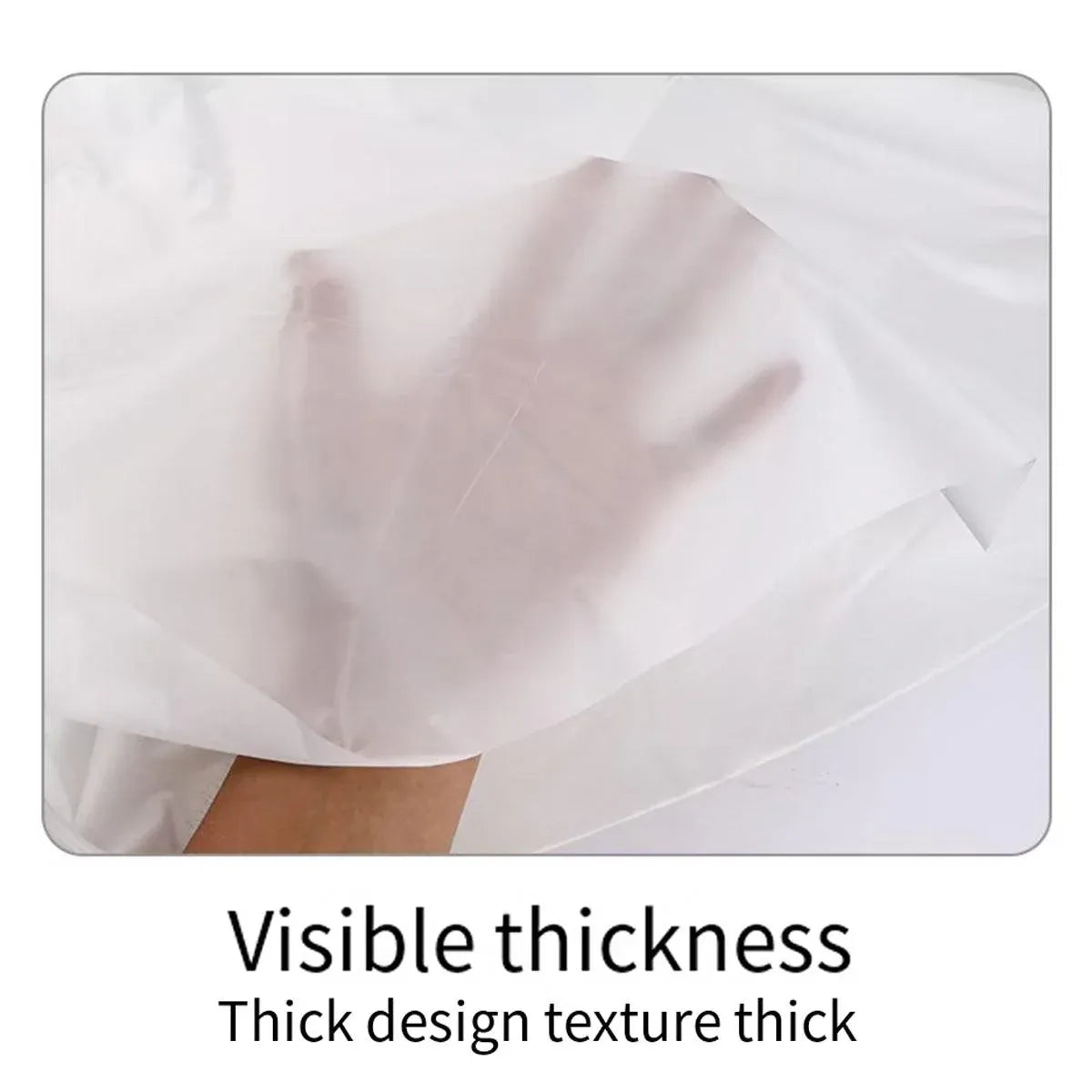 10pcs Round Tablecloth Solid Color Waterproof PEVA Table Cover 213cm Diameter - Black