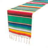 Woven Blanket Tassel Party Tablecloth Home Decoration Table Flags Cover Cloth - Rose Red