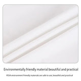 10pcs Round Tablecloth Solid Color Waterproof PEVA Table Cover 213cm Diameter - White - Extra Image