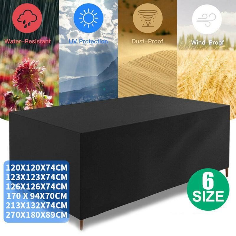 Waterproof Outdoor Furniture Cover Garden Patio Rain Uv Table Protector Chair - 123*123*74