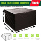 Waterproof Outdoor Furniture Cover Garden Patio Rain Uv Table Protector Chair - 123*123*74 - Extra Image