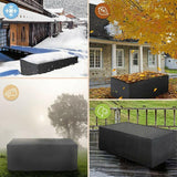 Waterproof Outdoor Furniture Cover Garden Patio Rain Uv Table Protector Chair - 123*123*74 - Extra Image