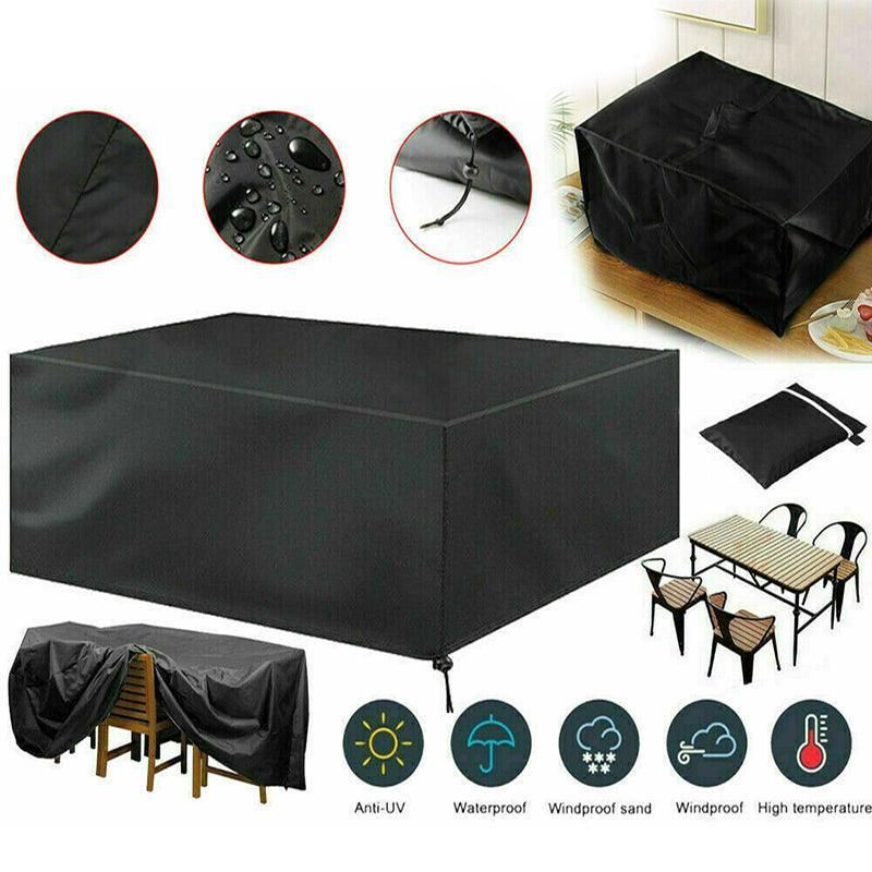 Waterproof Outdoor Furniture Cover Garden Patio Rain Uv Table Protector Chair - 123*123*74