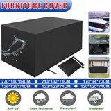 Waterproof Outdoor Furniture Cover Garden Patio Rain Uv Table Protector Chair - 123*123*74