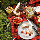 10/20PCS Camping Cutlery Set Outdoor Picnic Utensils Plates Spoons Forks Knives - Red-2 People - Extra Image