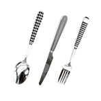 3PCS Stainless Steel Ceramic Handle Cutlery Set for Dining Kitchen Hotel Gift
