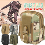 Tactical Waist Bag Utility Military Wallet Pack Belt Molle Multi Purpose Pouch - Black