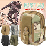 Tactical Waist Bag Utility Military Wallet Pack Belt Molle Multi Purpose Pouch - Black
