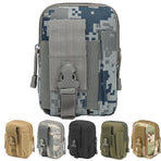 Tactical Waist Bag Utility Military Wallet Pack Belt Molle Multi Purpose Pouch - Black