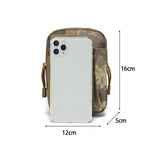Tactical Waist Bag Utility Military Wallet Pack Belt Molle Multi Purpose Pouch - Black - Side View