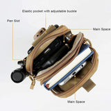 Tactical Waist Bag Utility Military Wallet Pack Belt Molle Multi Purpose Pouch - Black