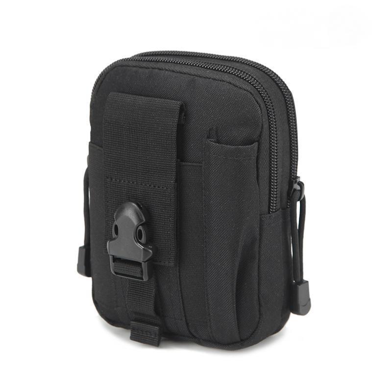 Tactical Waist Bag Utility Military Wallet Pack Belt Molle Multi Purpose Pouch - Black