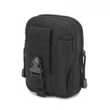 Tactical Waist Bag Utility Military Wallet Pack Belt Molle Multi Purpose Pouch - Black