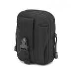 Tactical Waist Bag Utility Military Wallet Pack Belt Molle Multi Purpose Pouch - Black