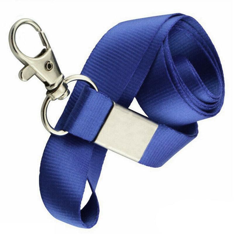 Neck Strap with Clip for ID Badge Name Tag Card Holder Lanyard - Black
