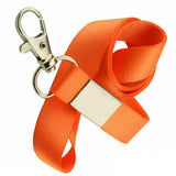 Neck Strap with Clip for ID Badge Name Tag Card Holder Lanyard - Gold Yellow