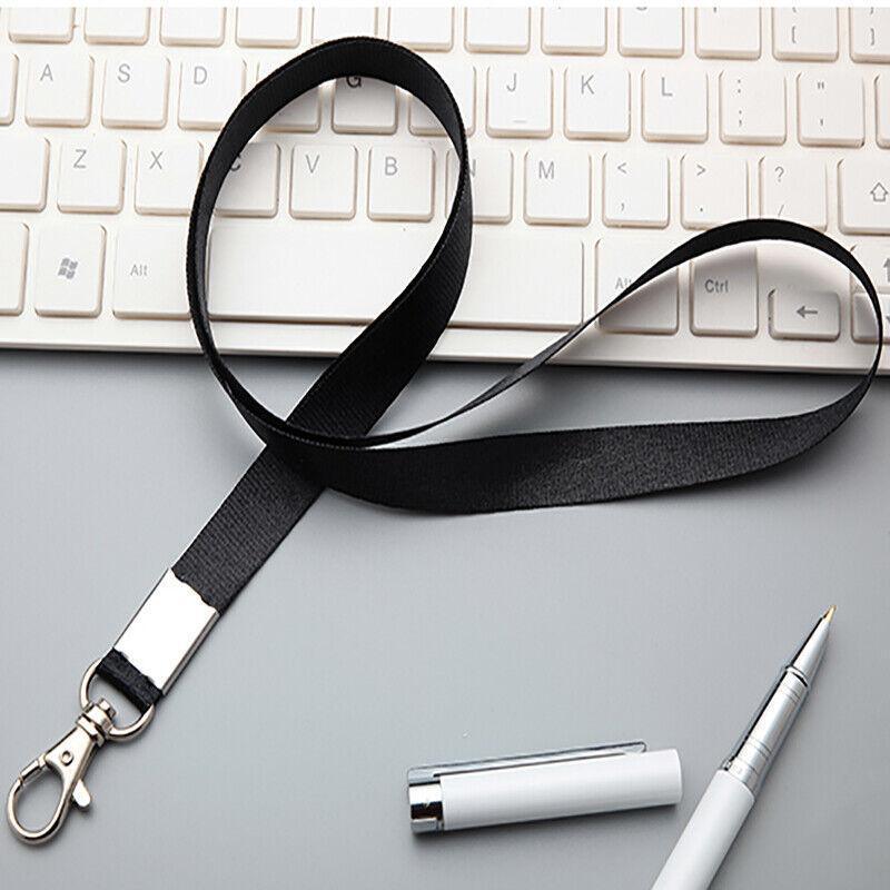 Neck Strap with Clip for ID Badge Name Tag Card Holder Lanyard - Red