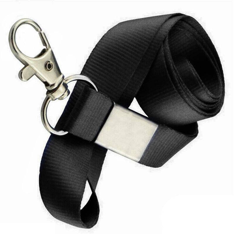 Neck Strap with Clip for ID Badge Name Tag Card Holder Lanyard - Red