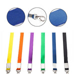 Neck Strap with Clip for ID Badge Name Tag Card Holder Lanyard - White