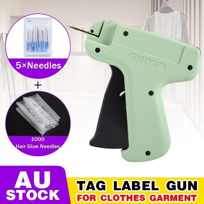 Clothes Garment Price Label Tagging Tool with 1000 Glue Needles and 5 Needles