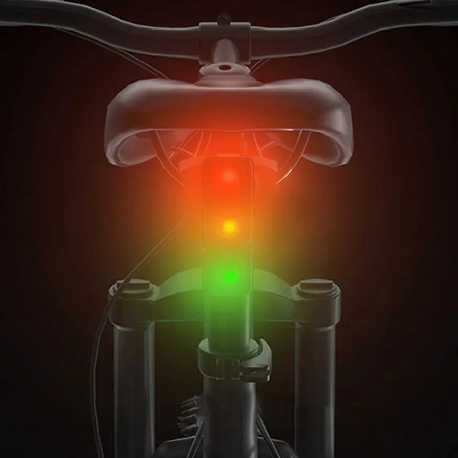 1-Piece USB-Rechargeable Three-Colour Bicycle Tail Light