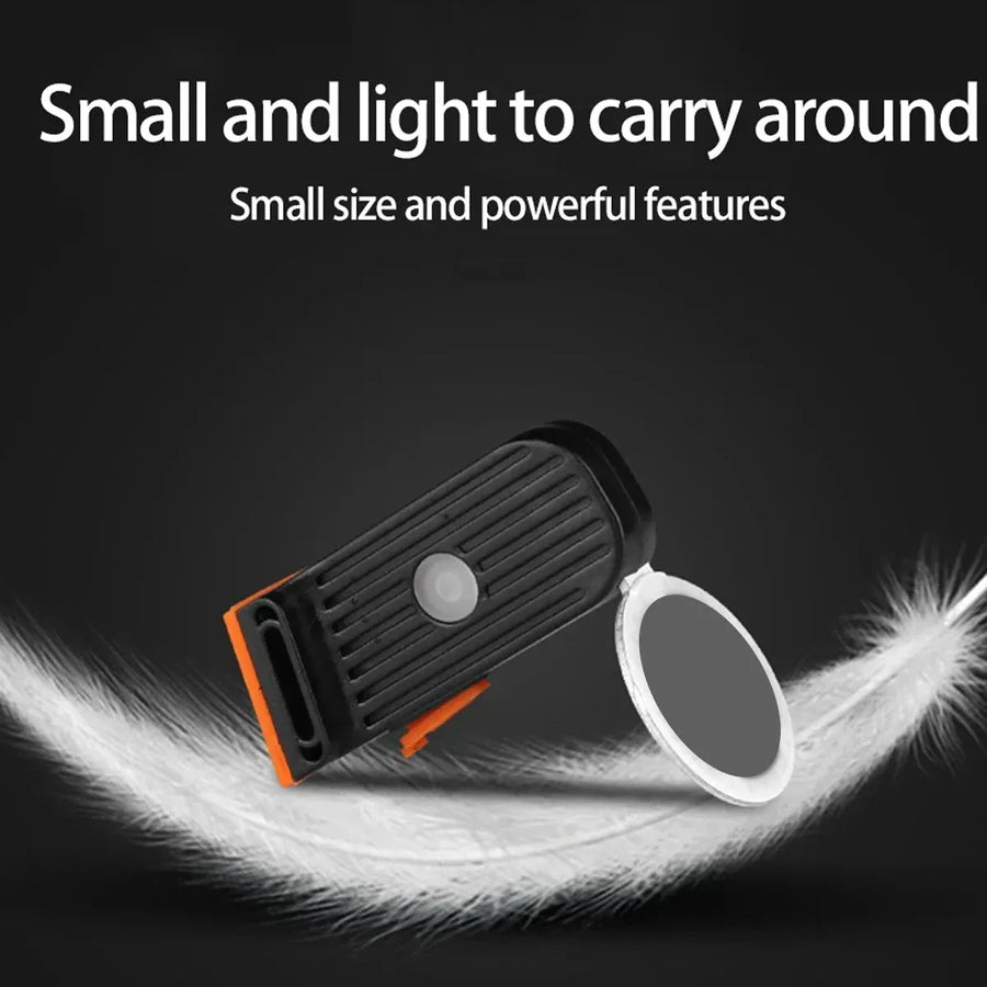 1-Piece USB-Rechargeable Circular Bicycle Tail Light