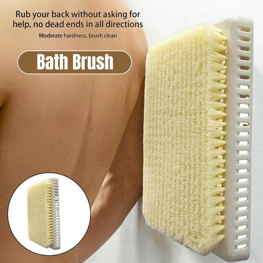 Wall Mounted Back Scrubber Bathroom Clean Shower Rubbing Back Pad Household