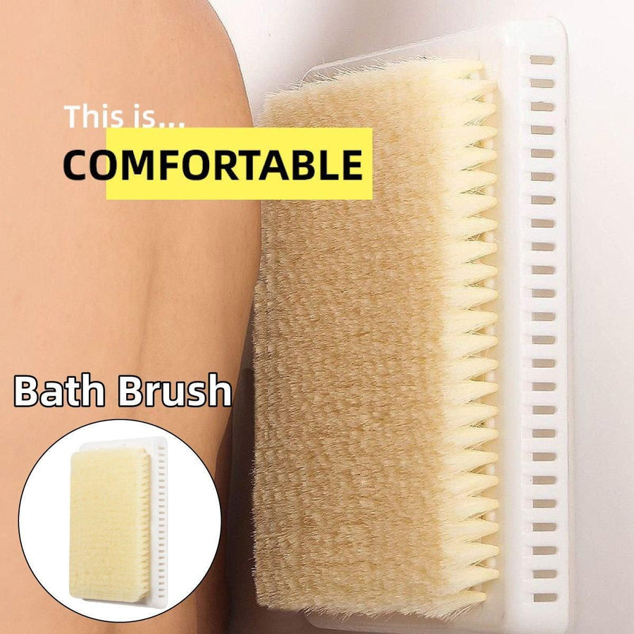 Wall Mounted Back Scrubber Bathroom Clean Shower Rubbing Back Pad Household
