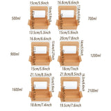 50pcs Kraft Paper Take Out Box Salad Fried Chicken Lunch Box Open Window - 1600ml - Side View