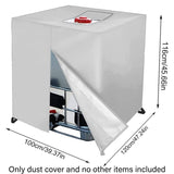 Oxford Cloth Water Tank Cover Dustproof Bucket Protector Heavy Duty Shield Cover - Side View