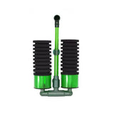 Double Head Aquarium Sponge Filter with Bio Media Box for Shrimp Breeding Tanks - Front View