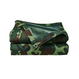 Camouflage Tarpaulin Tarp Cover Outdoor Rainproof Ground Sheet Heavy - 3x3m - Front View