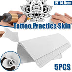 5-Piece Blank Tattoo Practice Skin Pack, White