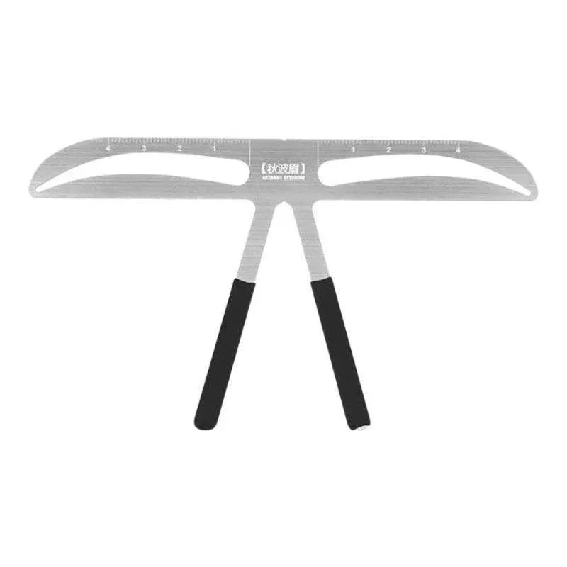 Brow Stencil Shaper Tattoo Eyebrow Kit Ruler 3D Balance Template Makeup Tool Au - #01 Akinami Eyebrow