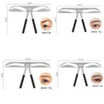 Brow Stencil Shaper Tattoo Eyebrow Kit Ruler 3D Balance Template Makeup Tool Au - #01 Akinami Eyebrow