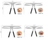 Brow Stencil Shaper Tattoo Eyebrow Kit Ruler 3D Balance Template Makeup Tool Au - #2 Classic Eyebrow