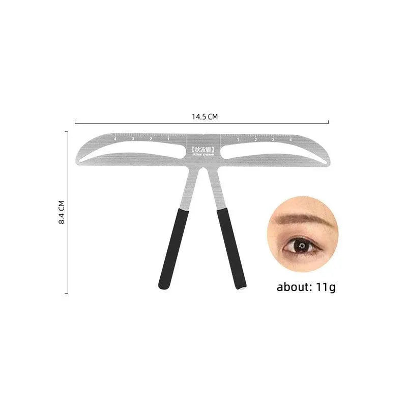 Brow Stencil Shaper Tattoo Eyebrow Kit Ruler 3D Balance Template Makeup Tool Au - #2 Classic Eyebrow