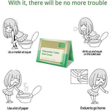 10PCS Disposable Soluble Water Toilet Seat Cover Travel Portable Hygiene Mat - Rear View