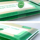 10PCS Disposable Soluble Water Toilet Seat Cover Travel Portable Hygiene Mat - Extra Image