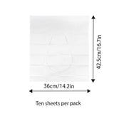 10PCS Disposable Soluble Water Toilet Seat Cover Travel Portable Hygiene Mat - Side View